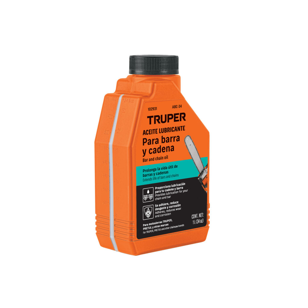 Aceite lubricante para barra y cadena de motosierra, TRUPER