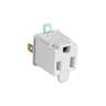 Bolsa con 2 adaptadores 3 a 2 blancos, VOLTECK