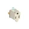 Bolsa con 2 adaptadores 3 a 2 grises, VOLTECK