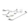 Juego de 6 accesorios para baño metálicos, FOSET AERO