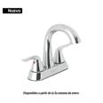 Mezcladora lavabo 4' cromo, cuello alto, palanca, FOSET AERO