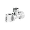 Llave angular 1/2', 1/4 de vuelta, roscable, blíster, BASIC