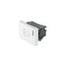 Interruptor para timbre, 1.5 módulos, línea Española, blanco