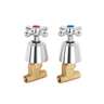 Juego llaves empotrar soldables, cruceta, AQUA