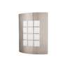Arbotante decorativo cuerpo acero inox, lámpara no incluida