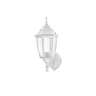 Arbotante tipo farol tradicional soportado p/exterior blanco