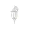 Arbotante tipo farol tradicional suspendido p/exterior, bco.