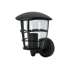 Arbotante tipo farol moderno soportado p/exteriores, negro