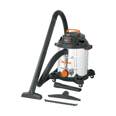 Aspiradora de sólidos y líquidos, 12 gal, acero inox, TRUPER