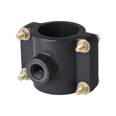 Abrazadera para toma domiciliaria PP 2' x 1/2', FOSET