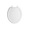 Asiento redondo ligero para WC, abierto, blanco, BASIC