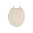 Asiento redondo ligero para WC, abierto, hueso, BASIC
