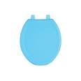 Asiento redondo ligero para WC, abierto, azul, BASIC