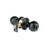 Cerradura tipo esfera, cilíndrico, baño, negro, BASIC