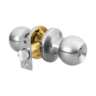 Cerradura tipo esfera, tubular, entrada, cromo, HERMEX BASIC