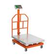 Báscula electrónica de plataforma, 600 kg, inoxidable TRUPER