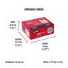 Bisagra cuadrada 2-1/2', acero inox, cabeza plana, HERMEX