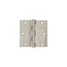 Bisagra cuadrada 3-1/2', acero inox, cabeza plana, HERMEX