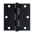Bisagra cuadrada 3-1/2', acero negro mate, cabeza plana