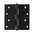 Bisagra cuadrada 4', acero negro mate, cabeza plana, BASIC
