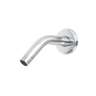 Brazo de acero cromado y chapetón de acero inox p/regadera