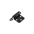 Bolsa 2 bisagras parche de 7 cm, negro mate, HERMEX