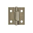 Bisagra rectangular 1 x 7/8', latón antiguo, HERMEX