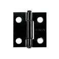 Bisagra rectangular 1 x 7/8', acero negro mate, HERMEX