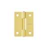 Bisagra rectangular 2 x 1-1/2', acero latonado, HERMEX
