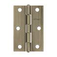 Bisagra rectangular 2-1/2 x 1-5/8', latón antiguo, HERMEX