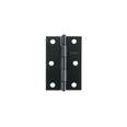 Bisagra rectangular 3 x 2', acero negro mate, HERMEX