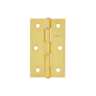 Bisagra rectangular 3-1/2 x 2-1/8', acero latonado, HERMEX