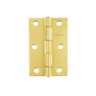Bisagra rectangular 4 x 2-3/4', acero latonado, HERMEX