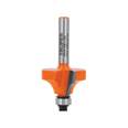 Broca para router, redondeado con moldura, 1-1/8' con balero