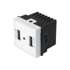 Toma con 2 puertos USB de 1.5 módulos, línea Toledo, BASIC