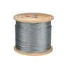 Metro de cable rígido 1/4' acero 7x7 recubierto PVC, 300 m