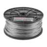 Metro de cable rígido 1/8' acero 7x7 recubierto PVC, 75 m