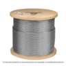 Metro de cable rígido 3/16' de acero 7x7 hilos, 300 m, FIERO