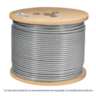 Metro de cable rígido 3/16' acero 7x7 recubierto PVC, 300 m