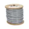 Metro de cable rígido 3/32' acero 7x7 recubierto PVC, 300 m