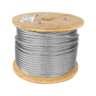 Metro de cable flexible 3/8' de acero 7x19 hilos, 75 m