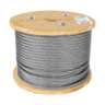 Metro de cable rígido 3/8' de acero 7x7 hilos, 75 m, FIERO