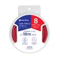 Carrete con 10 m de cable THHW-LS 8 AWG rojo, VOLTECK