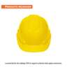 Casco de seguridad, ajuste de matraca, amarillo, TRUPER