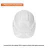 Casco de seguridad, ajuste de matraca, blanco, TRUPER