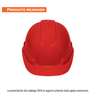 Casco de seguridad, ajuste de matraca, rojo, TRUPER