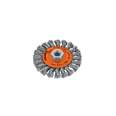 Carda circular 4' alambre trenzado, eje 5/8'-11, TRUPER