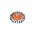 Carda tipo cónico 5' alambre trenzado, multi-rosca, TRUPER
