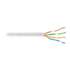 Metro de cable UTP CAT5E, Bobina de 100m, blanco, VOLTECK