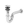 Céspol 1-1/4', contra tipo moneda, latón cromo, para lavabo
